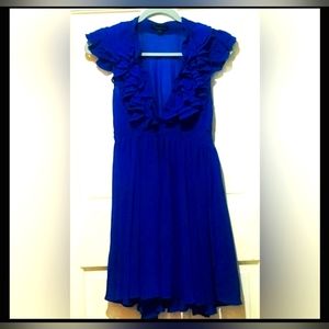 'TwentyOne' Women's size Med, Cute Blue Ruffled Dress! NWOT, but never worn once